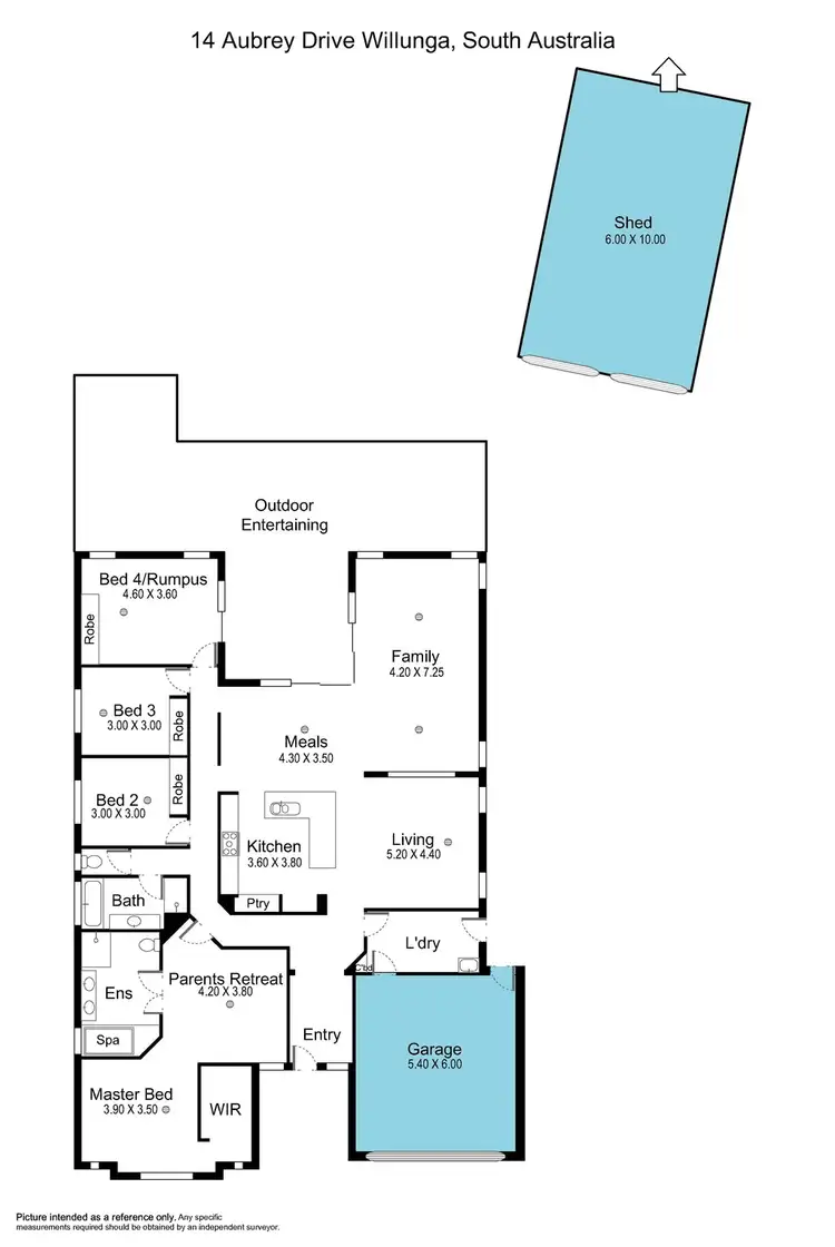 Floorplan of Homely house listing, 14 Aubrey Drive, Willunga SA 5172