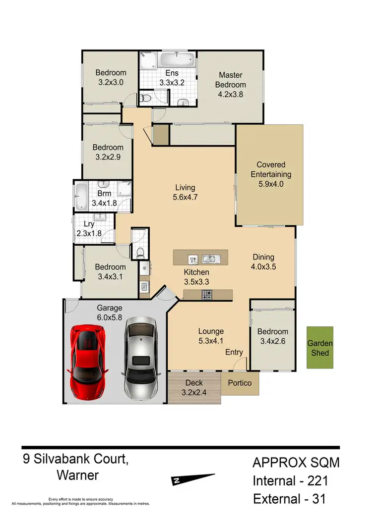 Floorplan of Homely house listing, 9 Silvabank Court, Warner QLD 4500