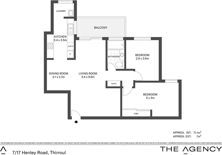 Floorplan of Homely apartment listing, 7/17 Henley Road, Thirroul NSW 2515