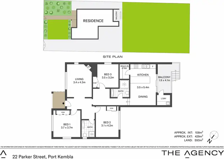 Floorplan of Homely house listing, 22 Parker Street, Port Kembla NSW 2505