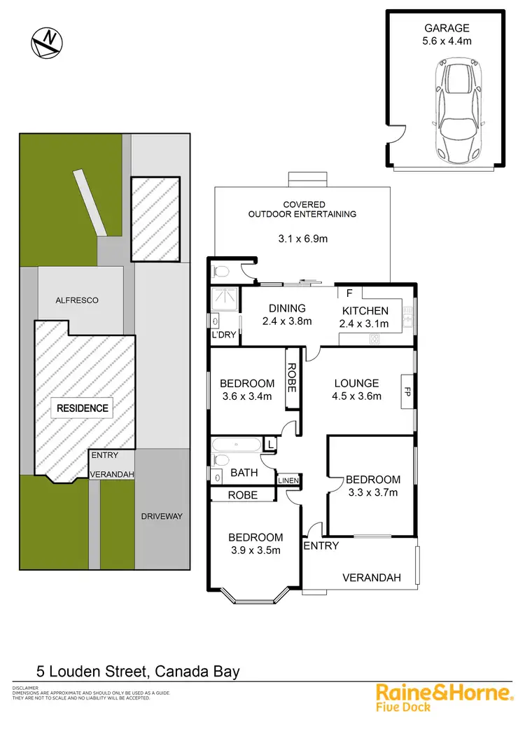Floorplan of Homely house listing, 5 LOUDEN STREET, Canada Bay NSW 2046