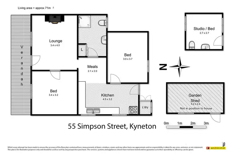 Floorplan of Homely house listing, 55 Simpson Street, Kyneton VIC 3444