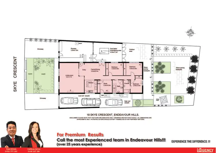 Floorplan of Homely house listing, 18 Skye Crescent, Endeavour Hills VIC 3802