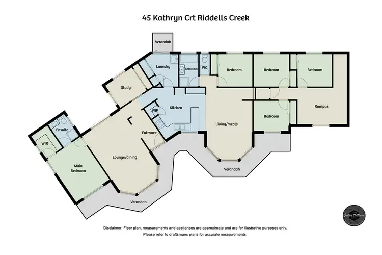 Floorplan of Homely house listing, 45 Kathryn Court, Riddells Creek VIC 3431