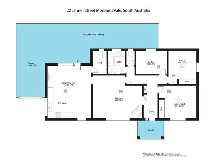 Floorplan of Homely house listing, 22 Jenner Street, Morphett Vale SA 5162