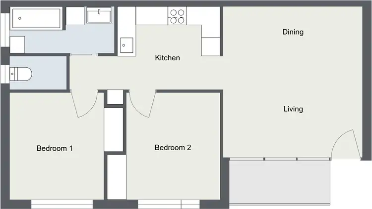 Floorplan of Homely unit listing, 75/179 Melrose Drive, Lyons ACT 2606