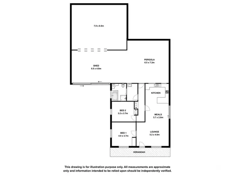 Floorplan of Homely house listing, 15 Hinckley Street, Naracoorte SA 5271