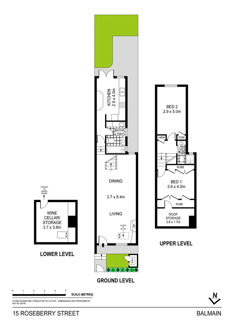 Floorplan of Homely house listing, 15 Roseberry Street, Balmain NSW 2041