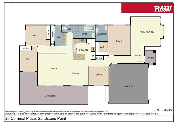 Floorplan of Homely house listing, 26 Corrimal Place, Sandstone Point QLD 4511