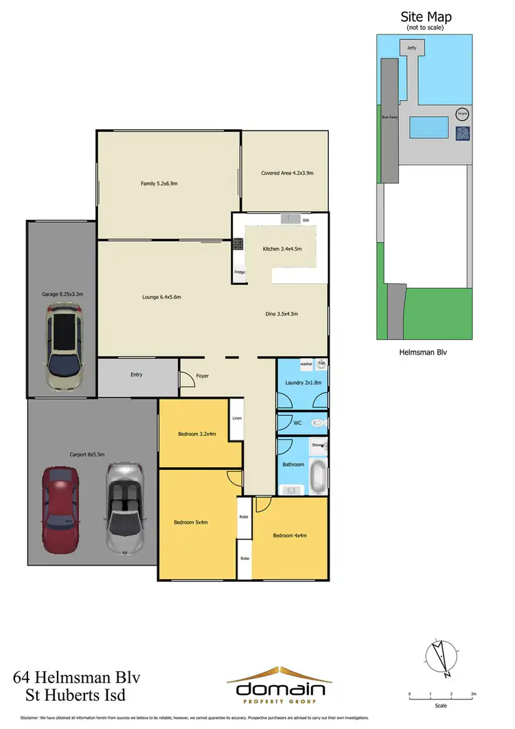Floorplan of Homely house listing, 64 Helmsman Blvd, St Huberts Island NSW 2257