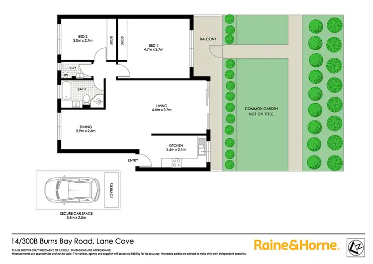 Floorplan of Homely apartment listing, 14/300B Burns Bay Road, Lane Cove NSW 2066