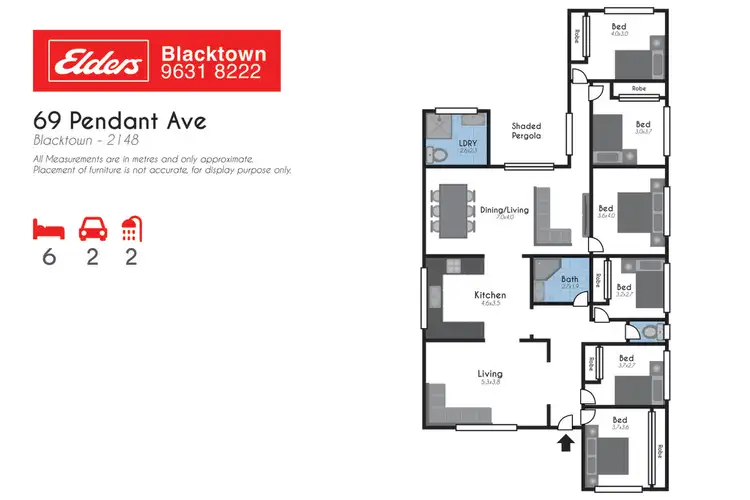 Floorplan of Homely house listing, 69 PENDANT AVENUE, Blacktown NSW 2148