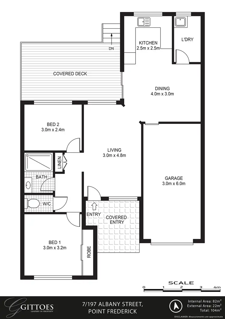 Floorplan of Homely villa listing, 7/197 Albany Street, Point Frederick NSW 2250