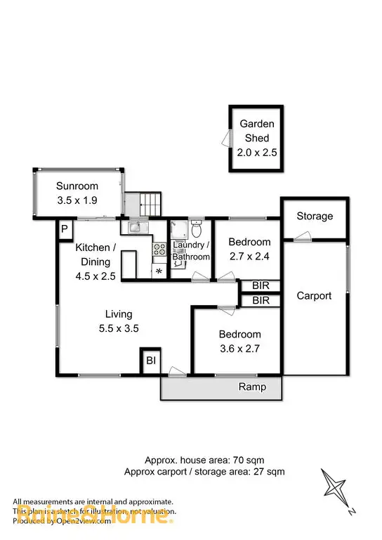 Floorplan of Homely house listing, 1/44 Crystal Downs Drive, Blackmans Bay TAS 7052