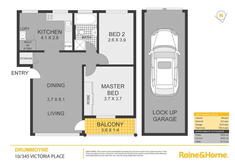 Floorplan of Homely apartment listing, 10/345 Victoria Place, Drummoyne NSW 2047