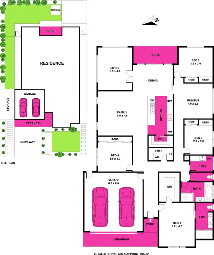 Floorplan of Homely house listing, 49 Pollard Drive, Leopold VIC 3224