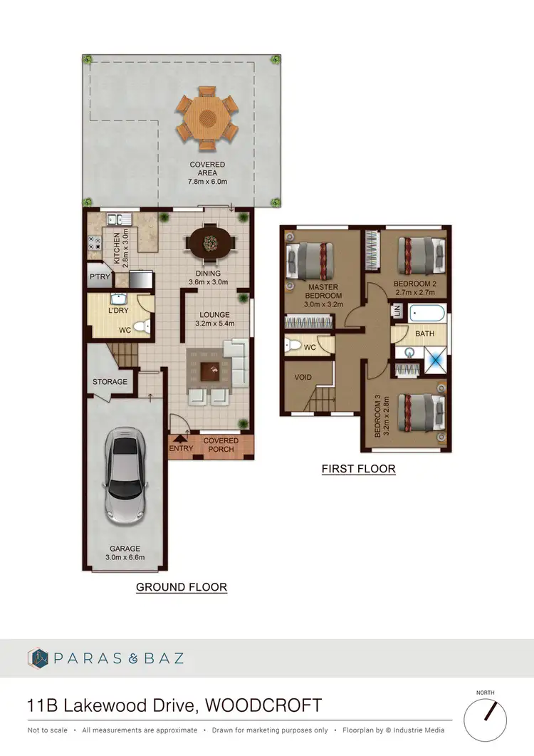 Floorplan of Homely semi-detached listing, 11B Lakewood Drive, Woodcroft NSW 2767