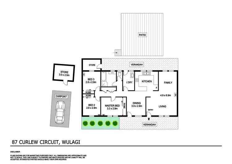 Floorplan of Homely house listing, 87 Curlew Circuit, Wulagi NT 812