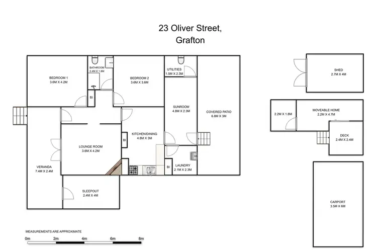 Floorplan of Homely house listing, 23 Oliver Street, Grafton NSW 2460