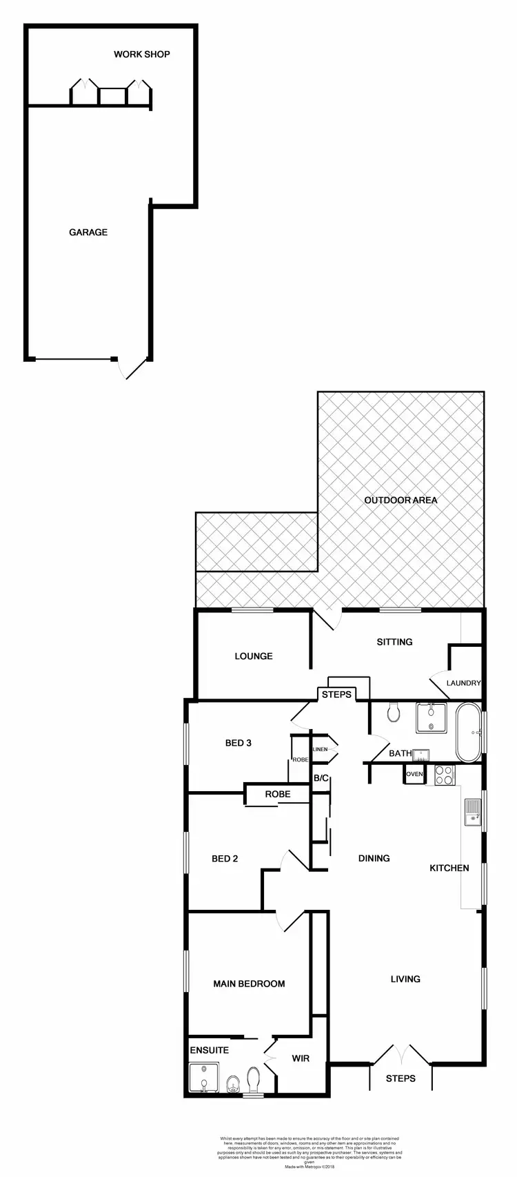 Floorplan of Homely house listing, 10 Nichols Street, Lorn NSW 2320