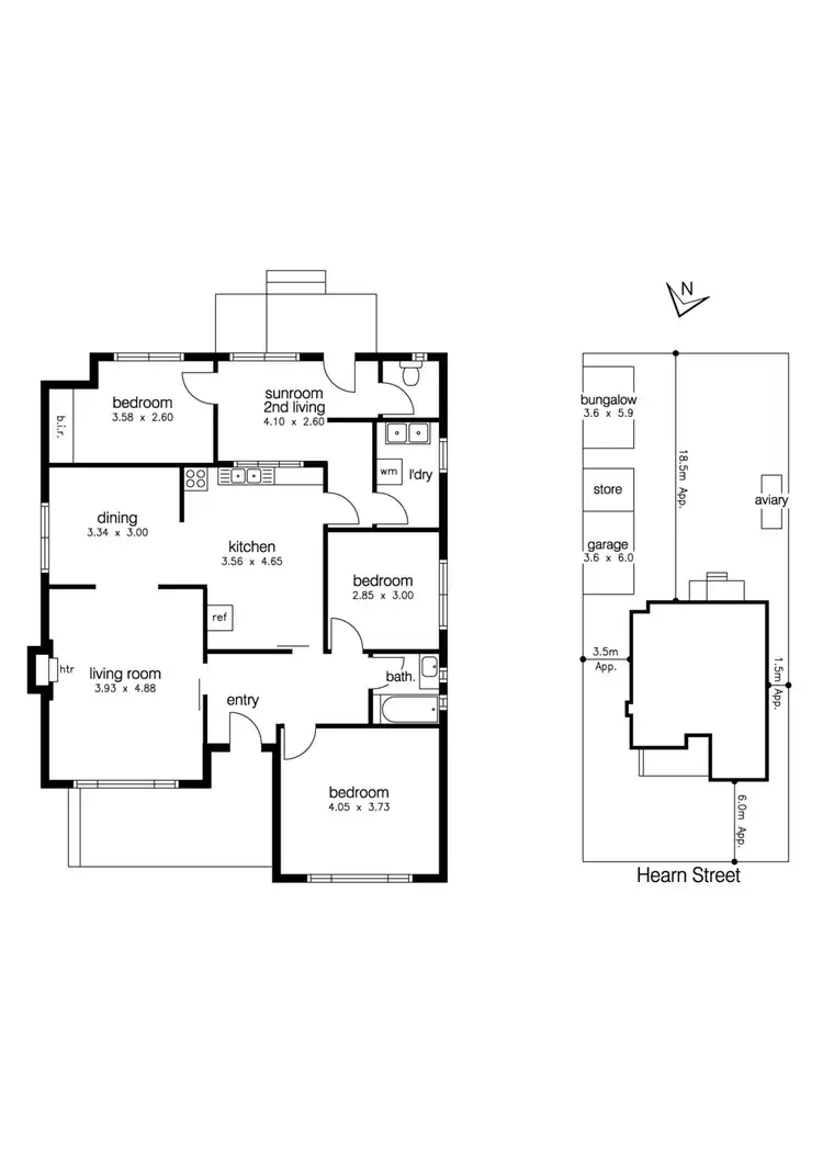 Floorplan of Homely house listing, 13 Hearn Street, Altona North VIC 3025
