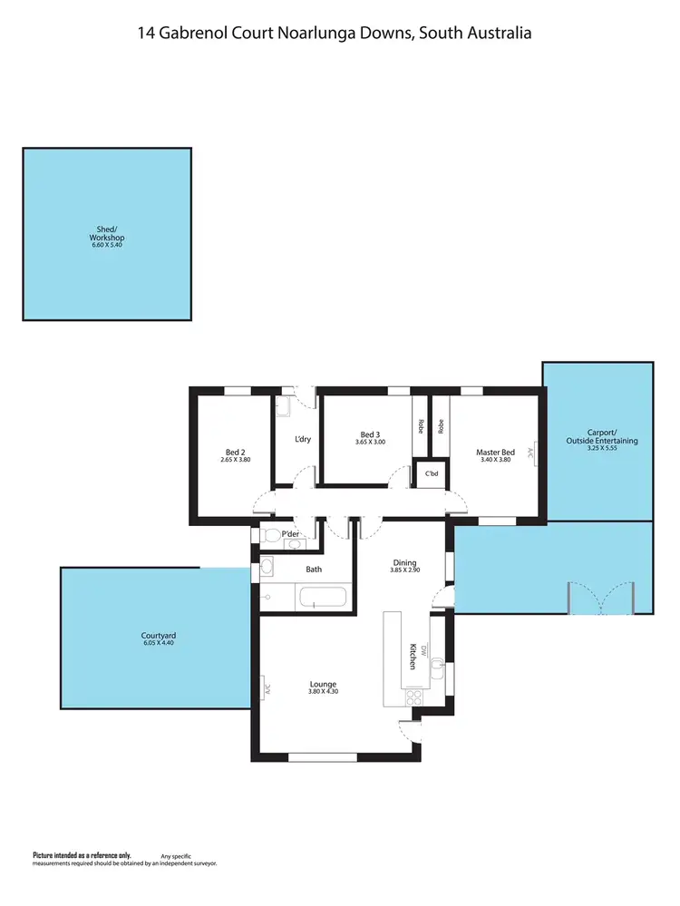 Floorplan of Homely house listing, 14 Gabrenol Court, Noarlunga Downs SA 5168