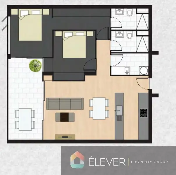 Floorplan of Homely unit listing, 402/87-91 Old Cleveland Road, Greenslopes QLD 4120