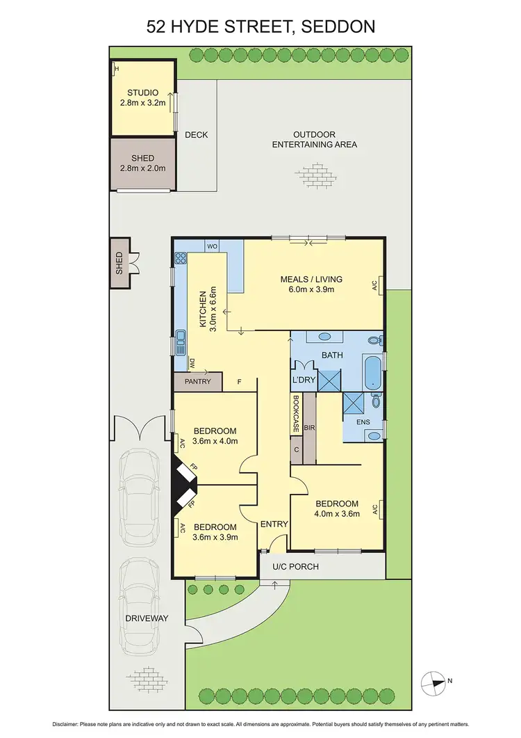 Floorplan of Homely house listing, 52 Hyde Street, Seddon VIC 3011
