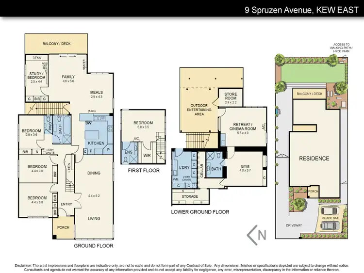 Floorplan of Homely house listing, 9 Spruzen Avenue, Kew East VIC 3102