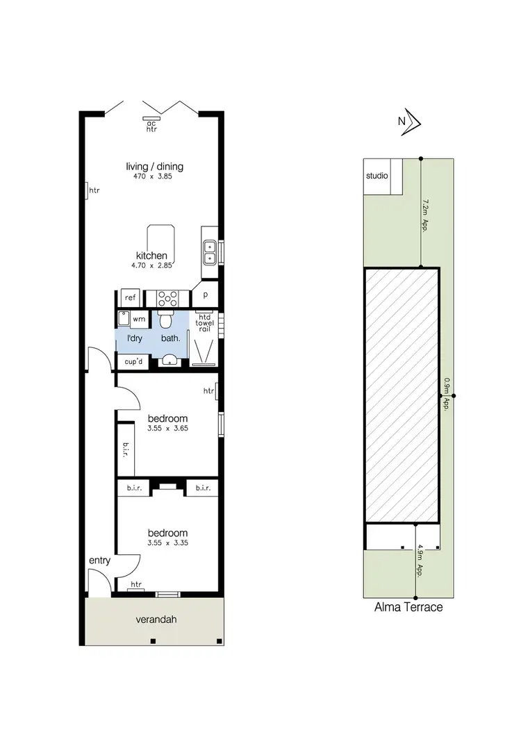 Floorplan of Homely house listing, 63 Alma Terrace, Newport VIC 3015