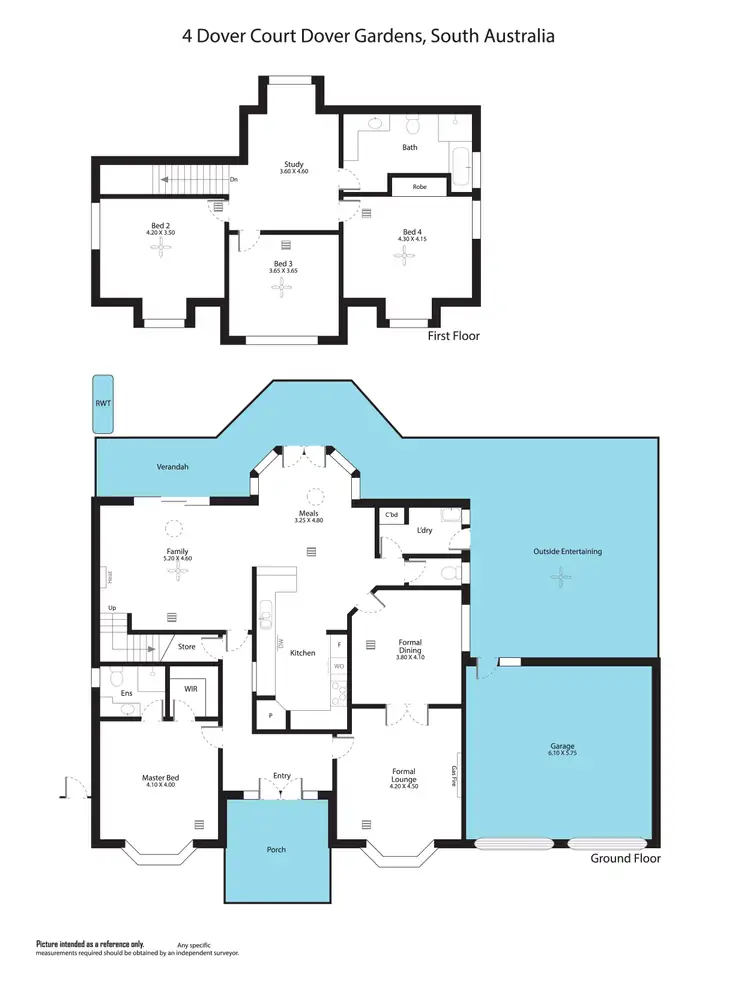 Floorplan of Homely house listing, 4 Dover Court, Dover Gardens SA 5048