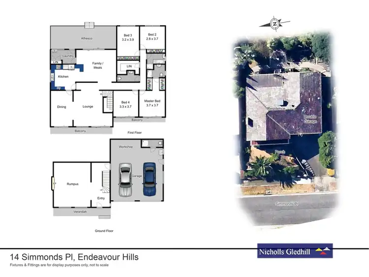Floorplan of Homely house listing, 14 Simmonds Place, Endeavour Hills VIC 3802