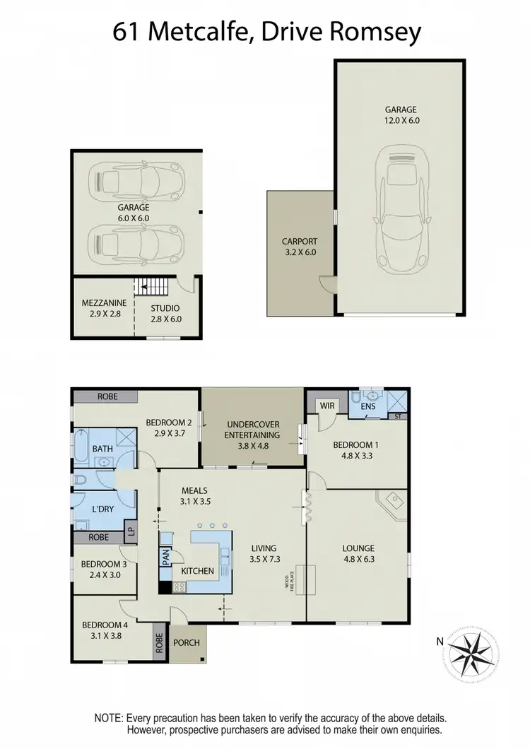 Floorplan of Homely house listing, 61 Metcalfe Drive, Romsey VIC 3434