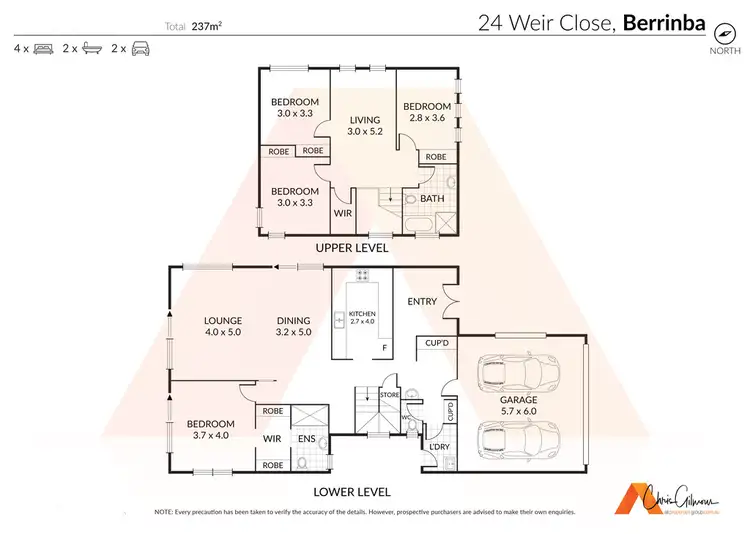 Floorplan of Homely house listing, 24 Weir Cl, Berrinba QLD 4117
