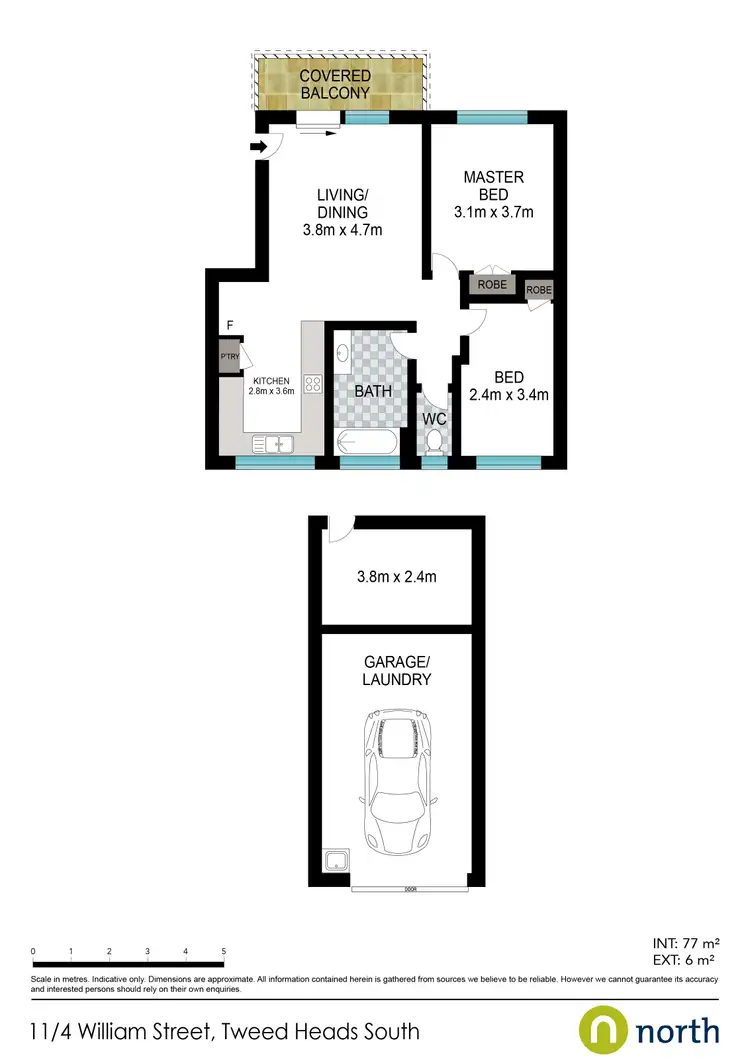 Floorplan of Homely unit listing, 11 / 4 William Street, Tweed Heads South NSW 2486