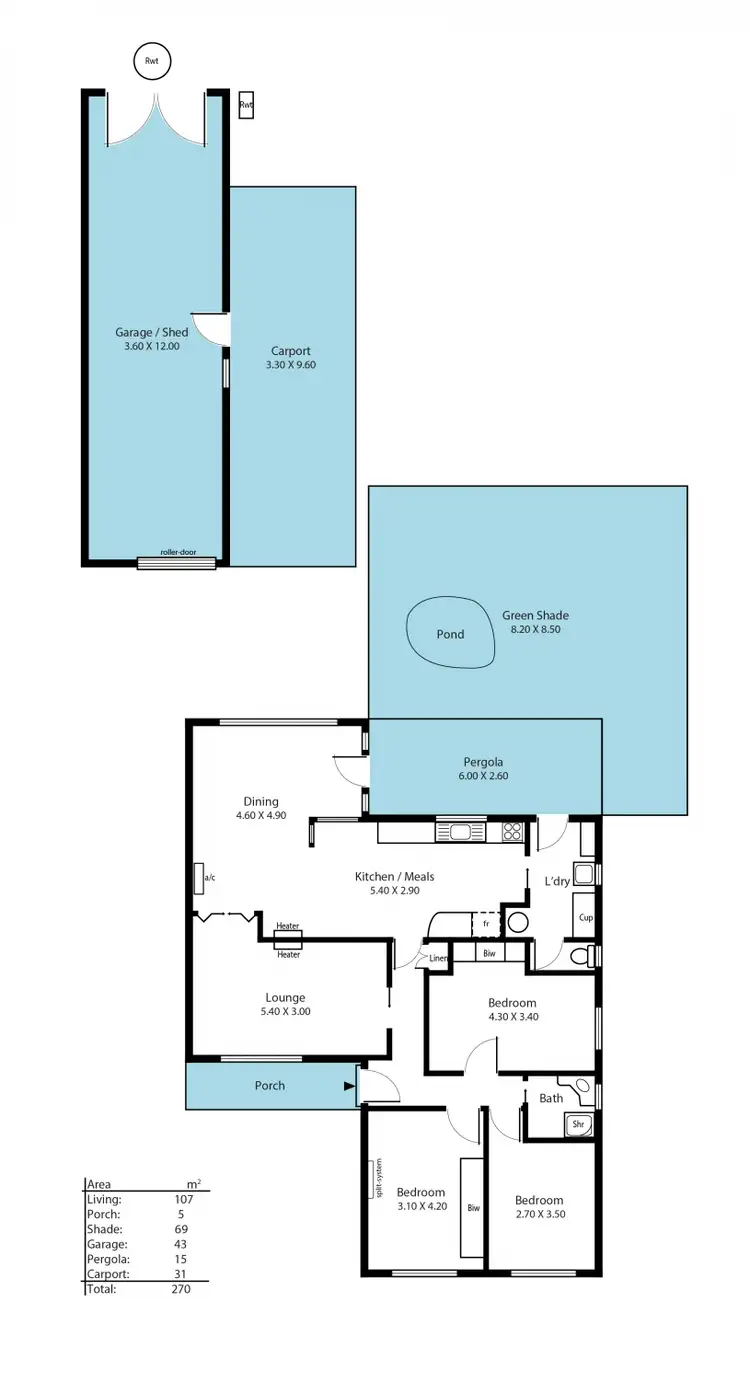 Floorplan of Homely house listing, 7 Tiparra Avenue, Park Holme SA 5043