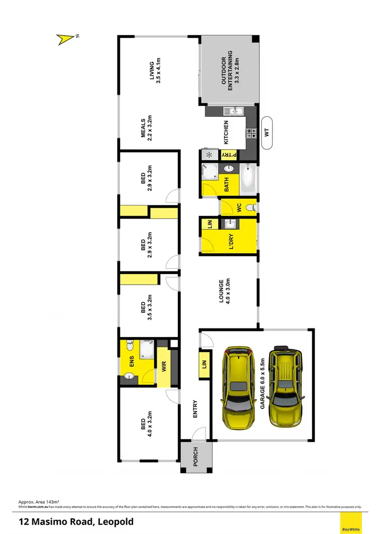 Floorplan of Homely house listing, 12 Masimo Road, Leopold VIC 3224