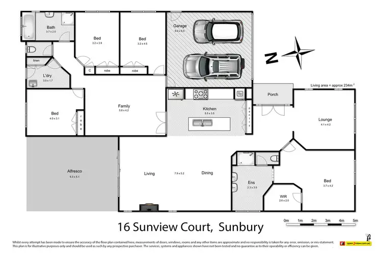 Floorplan of Homely house listing, 16 Sunview Court, Sunbury VIC 3429