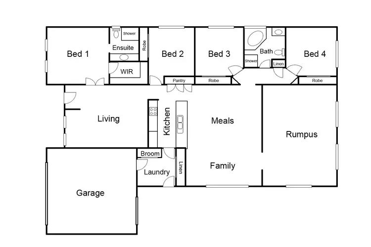Floorplan of Homely house listing, 12 Laurence Way, Tarneit VIC 3029