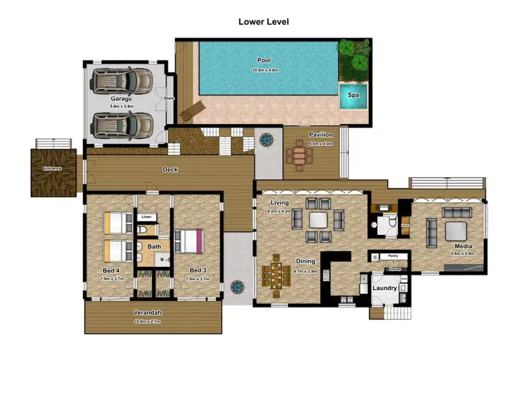 Floorplan of Homely house listing, 35 Beachfront Mirage Drive, Port Douglas QLD 4877