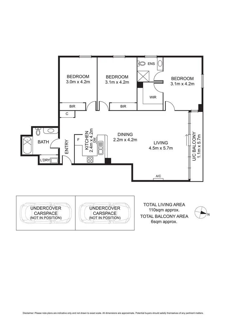Floorplan of Homely apartment listing, 43/39 Dorcas Street, South Melbourne VIC 3205