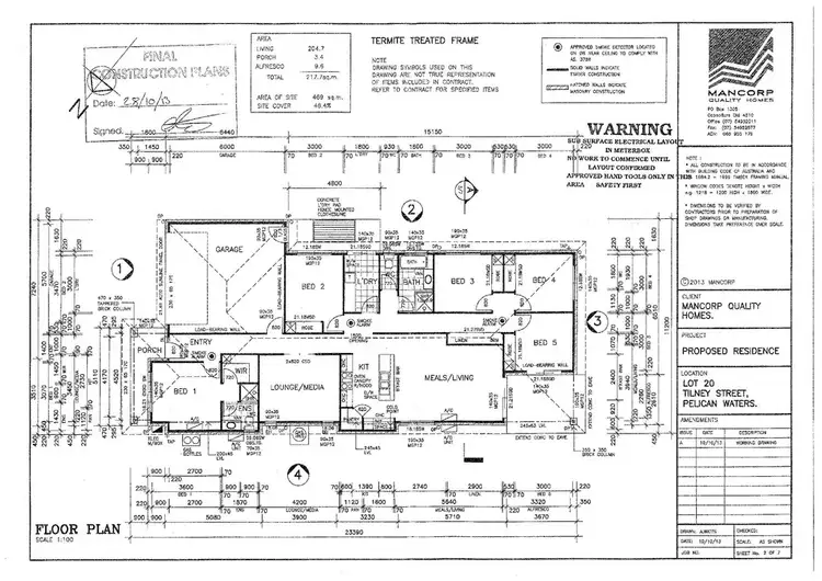 Floorplan of Homely house listing, 10 Tilney Street, Pelican Waters QLD 4551