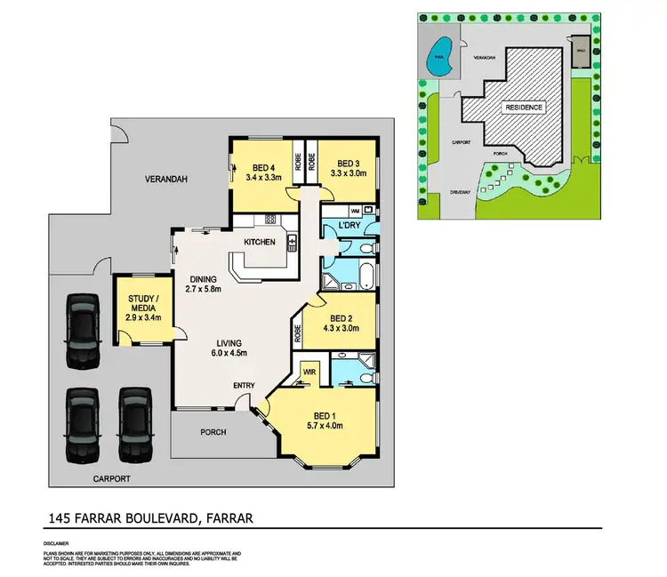 Floorplan of Homely house listing, 145 Farrar Boulevard, Farrar NT 830