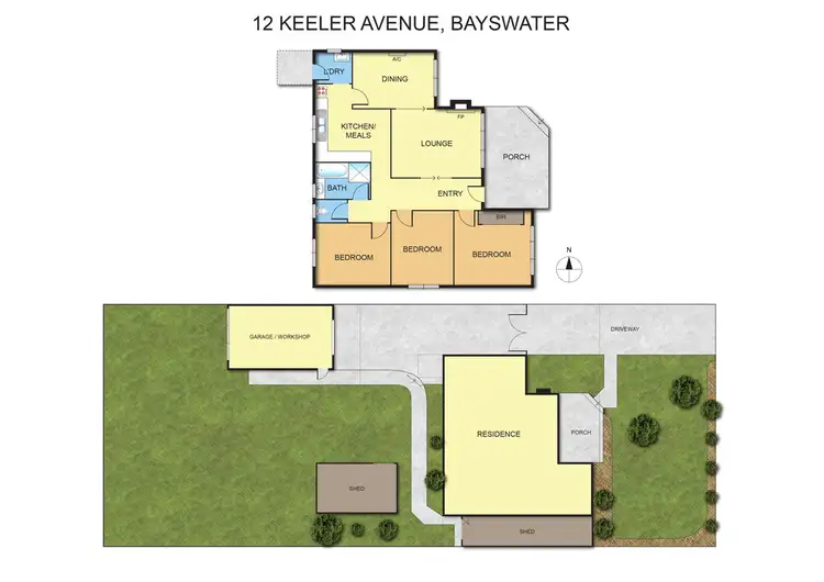 Floorplan of Homely house listing, 12 Keeler Avenue, Bayswater VIC 3153