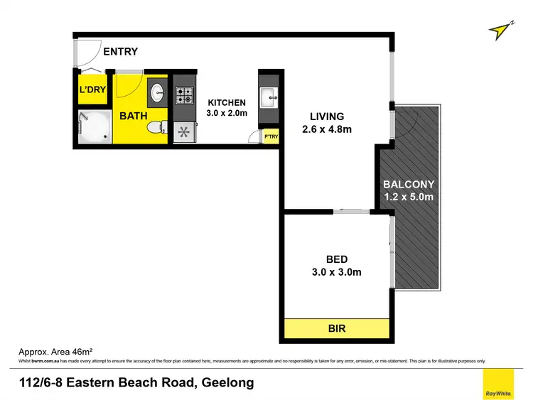 Floorplan of Homely house listing, 112/6-8 Eastern Beach Road, Geelong VIC 3220