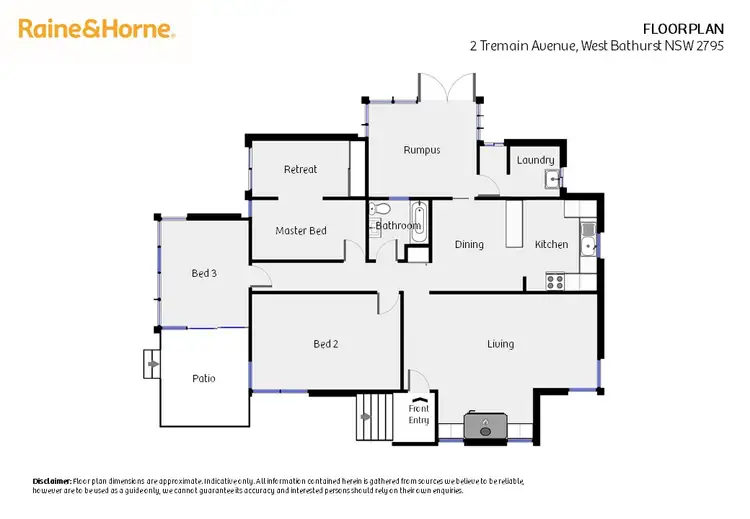 Floorplan of Homely house listing, 2 Tremain Avenue, West Bathurst NSW 2795