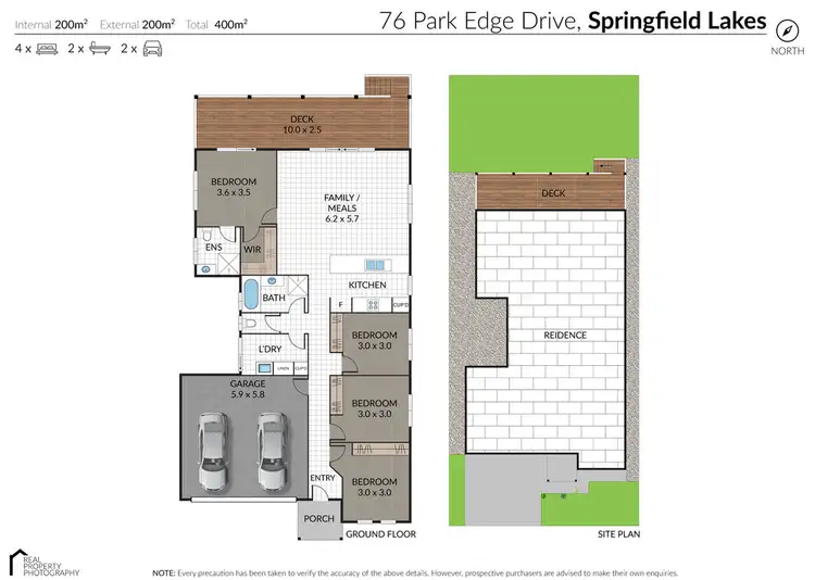 Floorplan of Homely house listing, 76 Park Edge Drive, Springfield Lakes QLD 4300