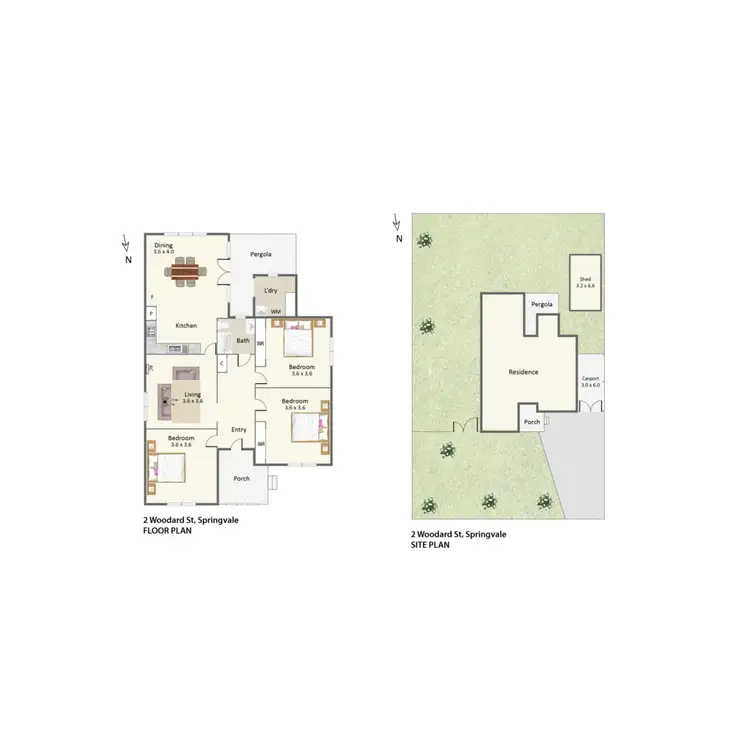 Floorplan of Homely house listing, 2 Woodward Street, Springvale VIC 3171