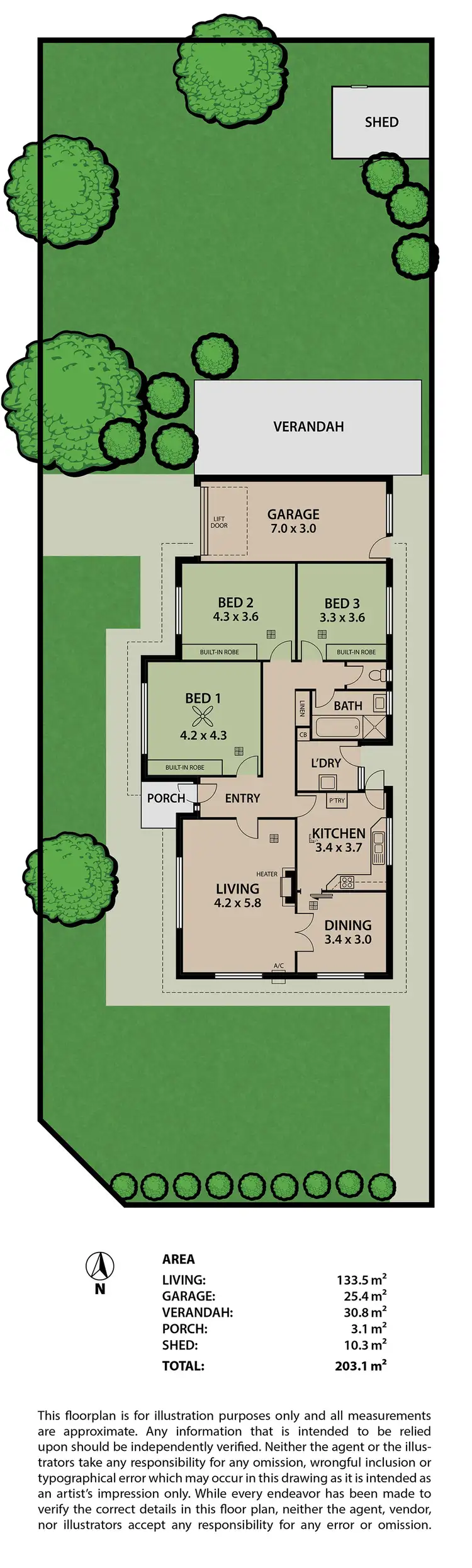 Floorplan of Homely house listing, 36 Willow Avenue, Manningham SA 5086