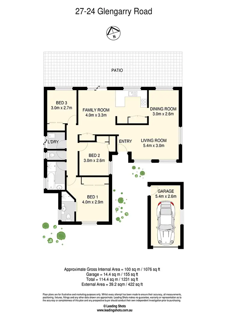 Floorplan of Homely house listing, 27/24 Glengarry Road, Keperra QLD 4054